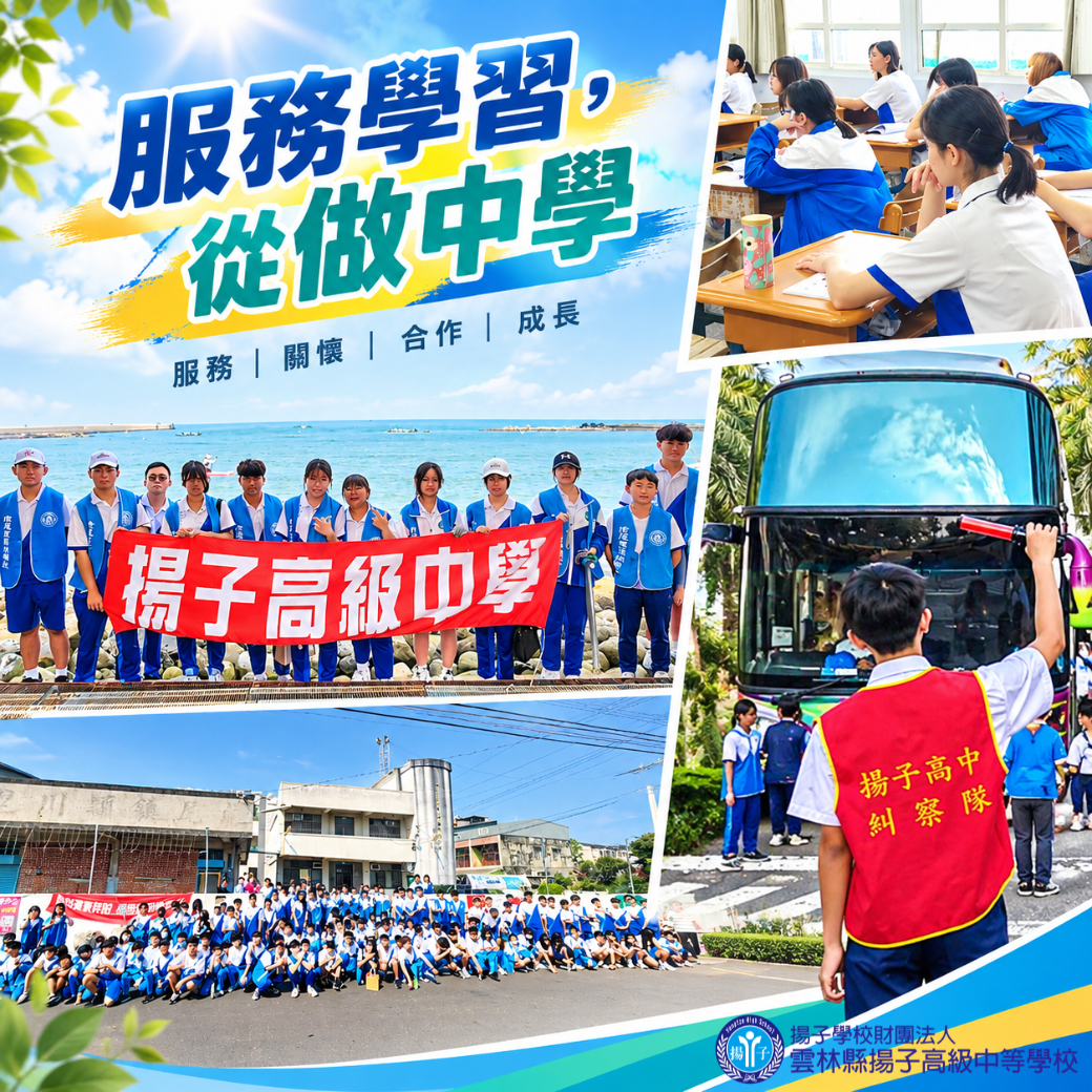 服務學習，從做中學 - 在服務中承擔，在行動中成長